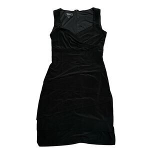 Dress Barn Collection Tummy Control Black Sheath Cocktail Dress Size 6